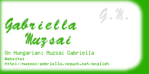 gabriella muzsai business card